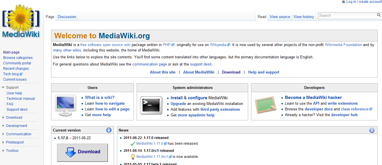 Создать копию Wikipedia. MediaWiki
