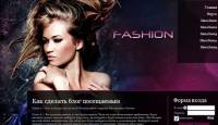 Шаблон Fashion для uCoz