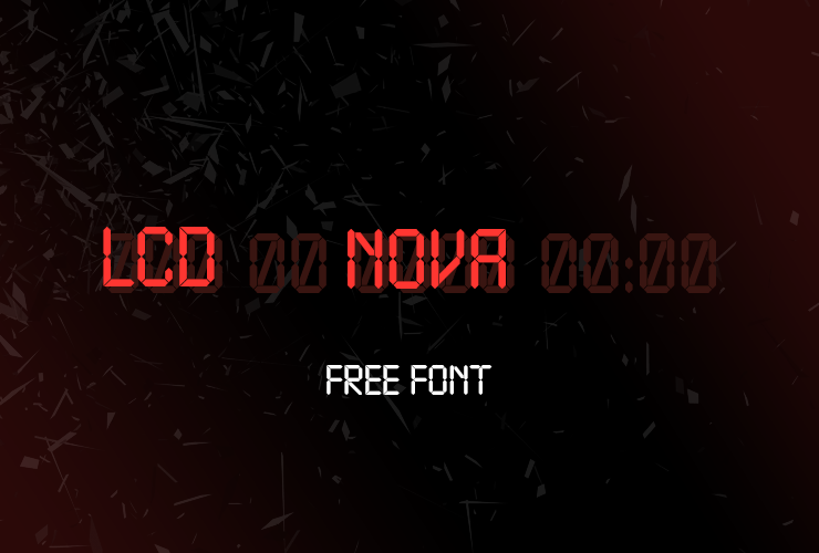 Шрифт LCD Nova 1