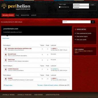 Шаблон «RT Perihelion» для phpBB3