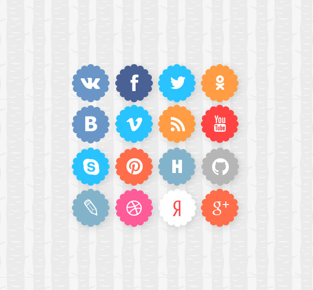 Цветы иконки социальных сетей